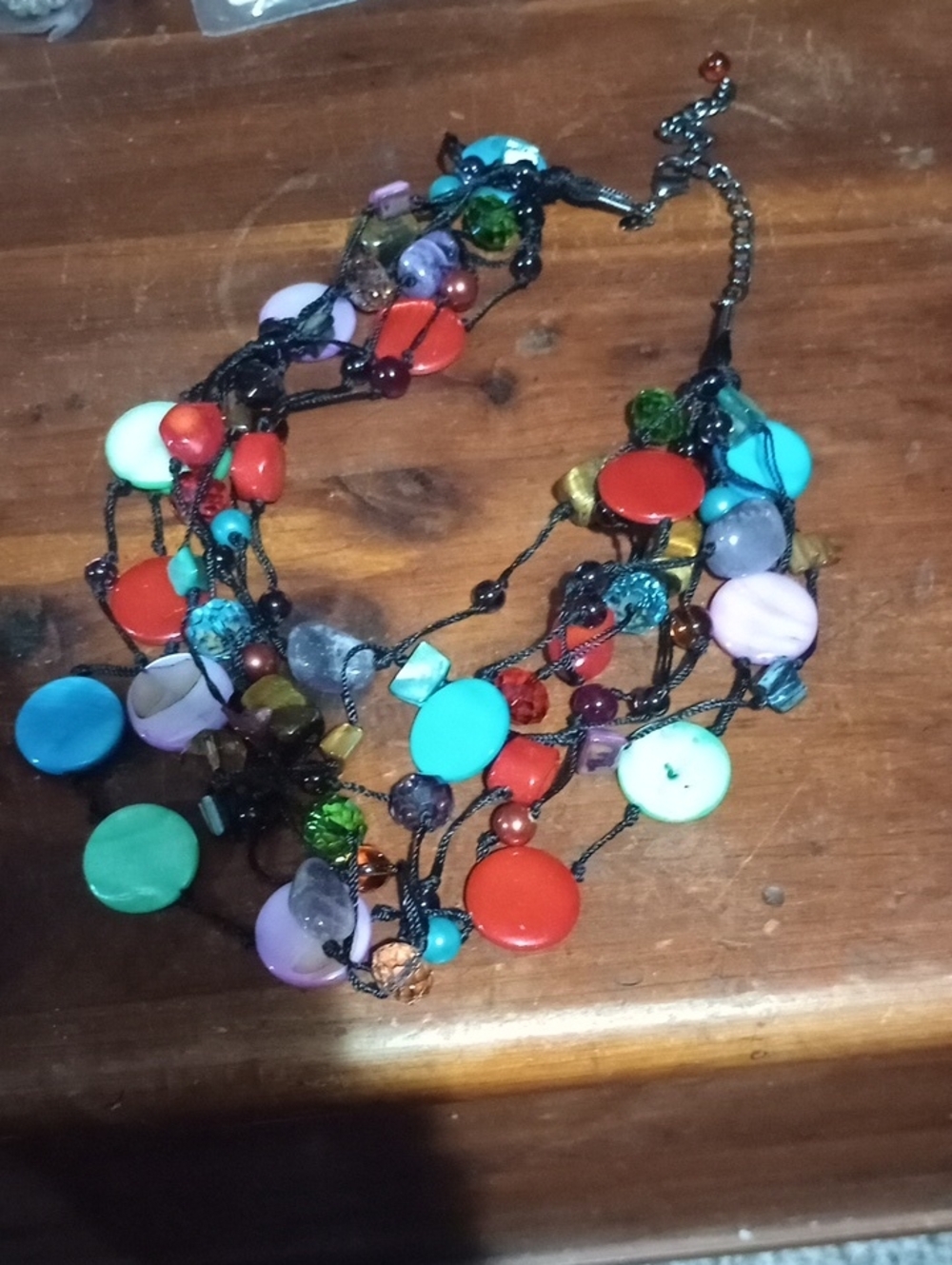 Multicolor Beaded Statement Necklace - Women Jewelry